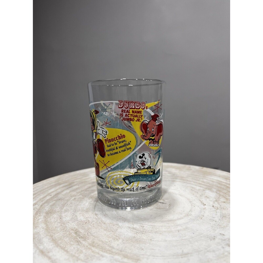 Mcdonalds Walt Disney Collection 100 Years of Magic Glass Dumbo Bambi Pinocchio